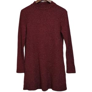 Urban Outfitters Sweater Dress Red Sparkle…